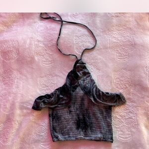 Heart Hips Black Halter Tank Top